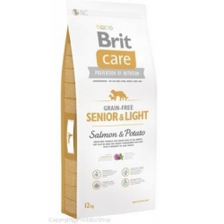 BRIT CARE SENIOR LIGHT SALMON POTATO 12kg + GRATIS